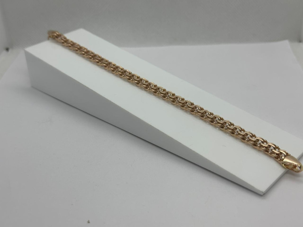 БЛБ585 БРАСЛЕТ ПОЛНОВЕСНЫЙ Бисмарк (Au 585)