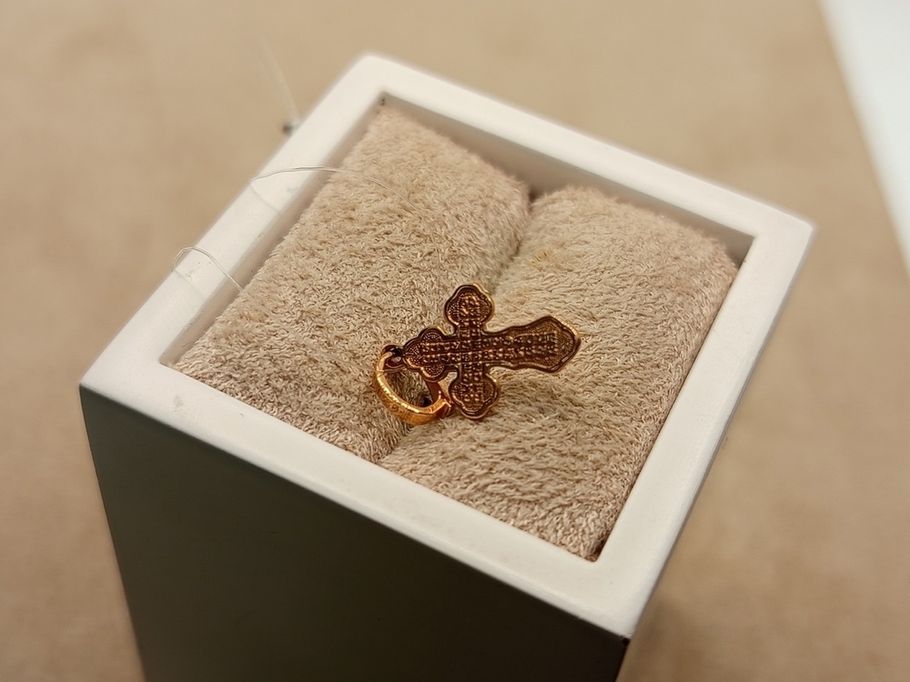 ПОДВЕСКА КРЕСТ без камня (Au 585)