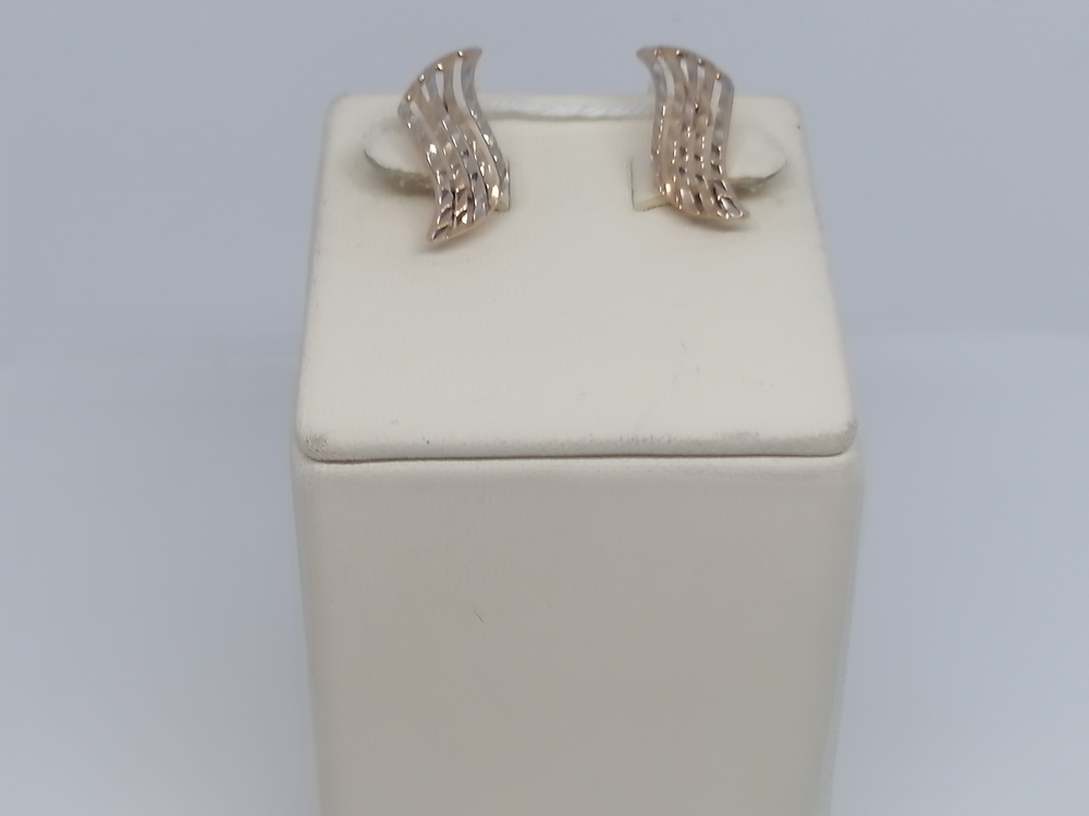 СБКМ585 СЕРЬГИ БЕЗ КАМНЯ (Au 585)