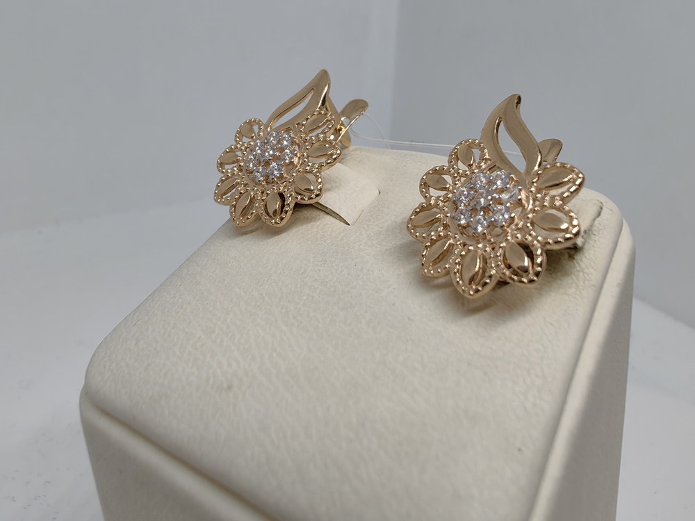 СЕРЬГИ С КАМНЯМИ (Au 585)