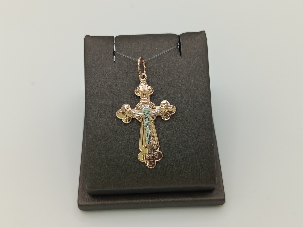 ПОДВЕСКА КРЕСТ без камня (Au 585)