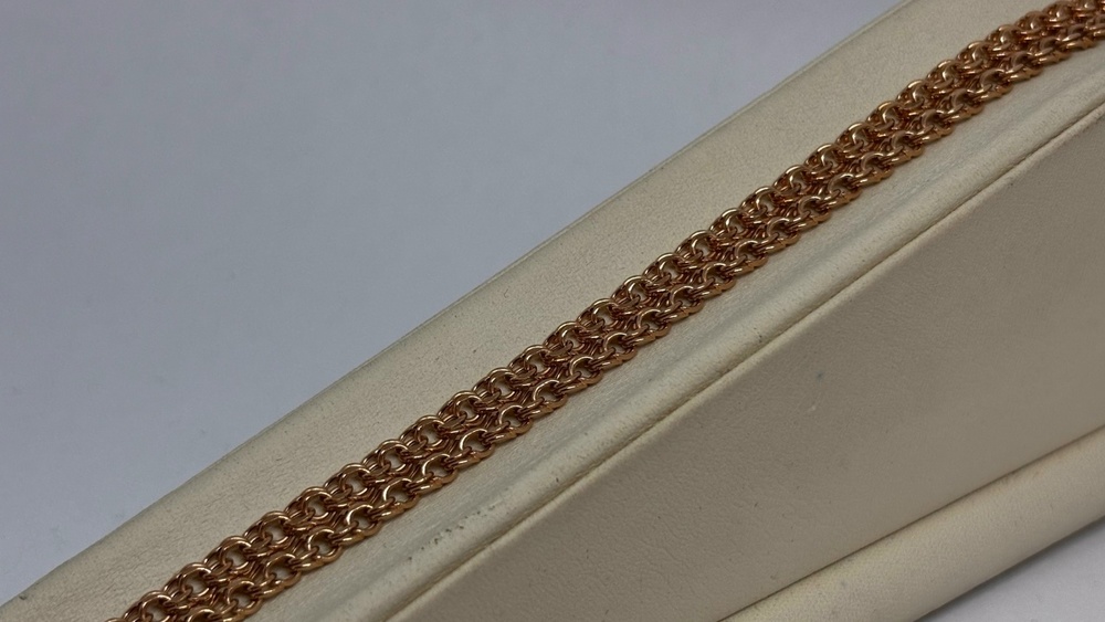 ЦЕПЬ ПУСТОТЕЛАЯ Бисмарк (Au 585)