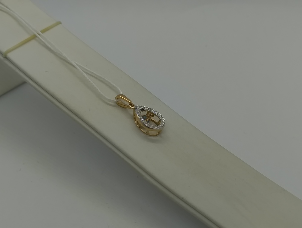 ПОДКМИ585 ПОДВЕСКА С КАМНЯМИ (Au 585)