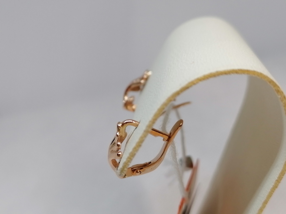 СБКМ585 СЕРЬГИ БЕЗ КАМНЯ (Au 585)