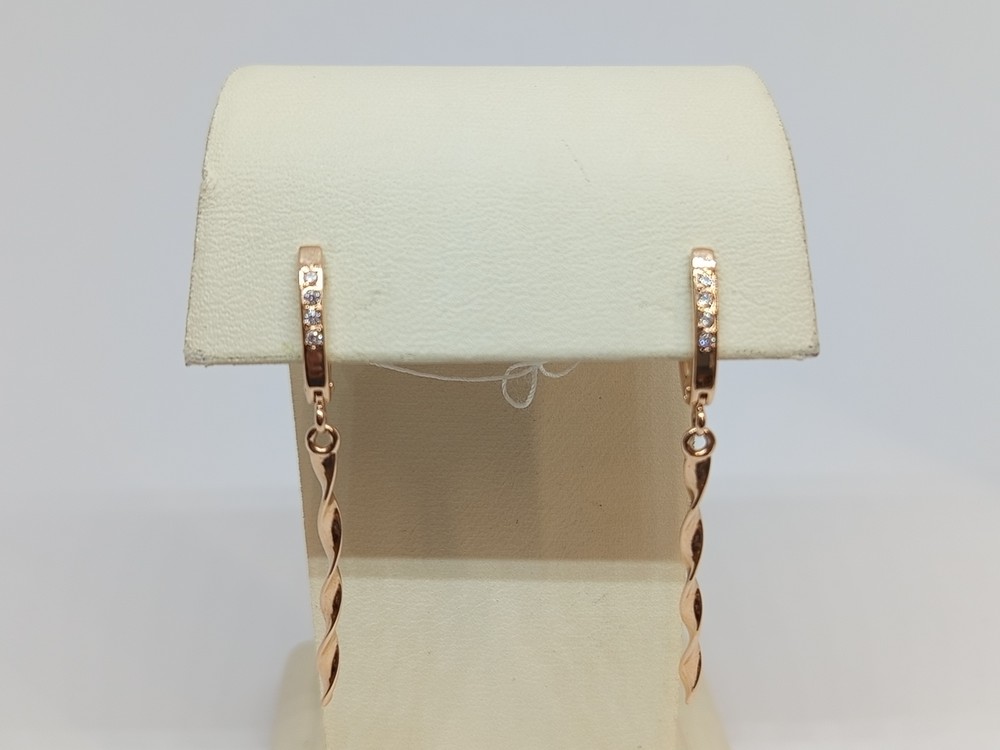 СКМИ585 СЕРЬГИ С КАМНЯМИ (Au 585)