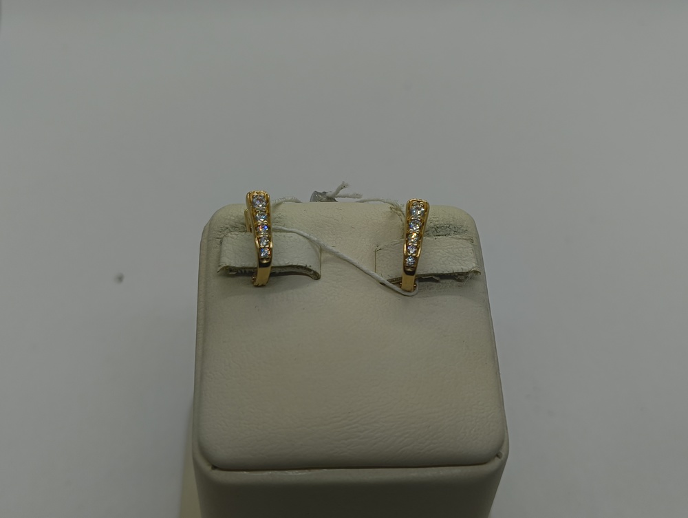 СКМИ585 СЕРЬГИ С КАМНЯМИ (Au 585)