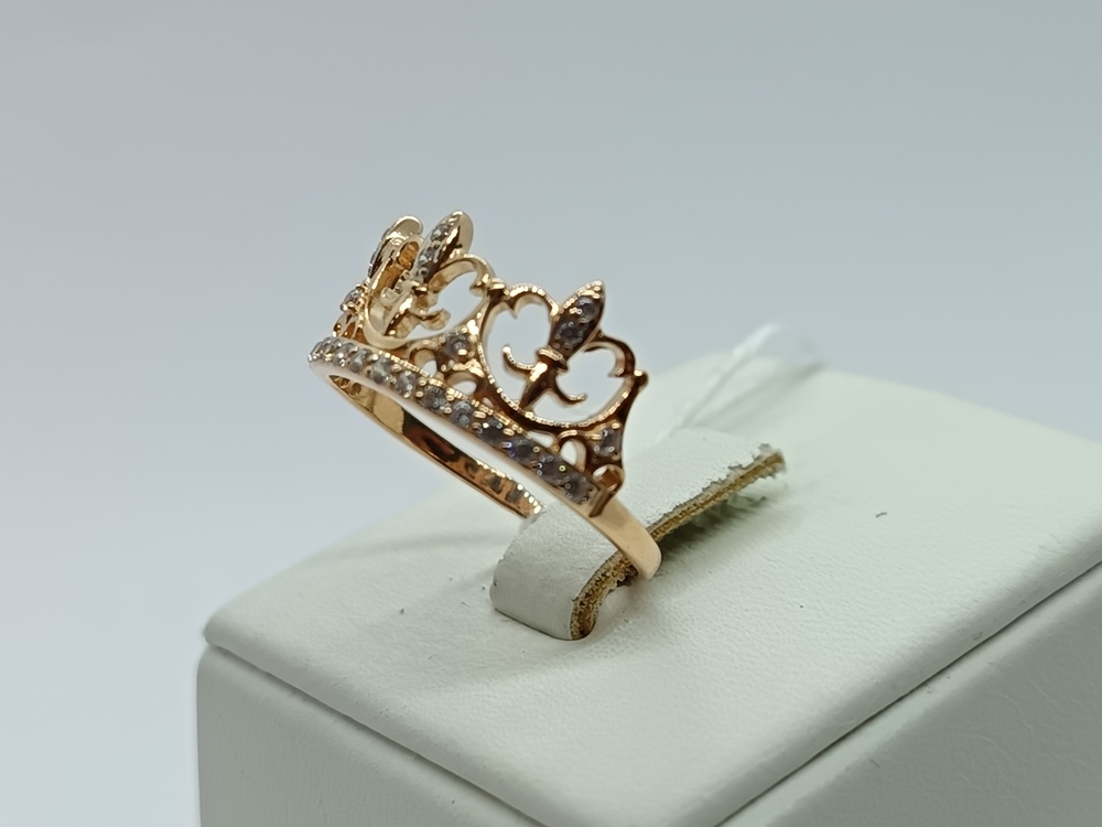 КОЛЬЦО С КАМНЯМИ (Au 585)