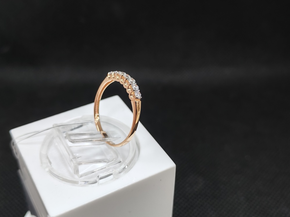 КОЛЬЦО С КАМНЯМИ (Au 585)