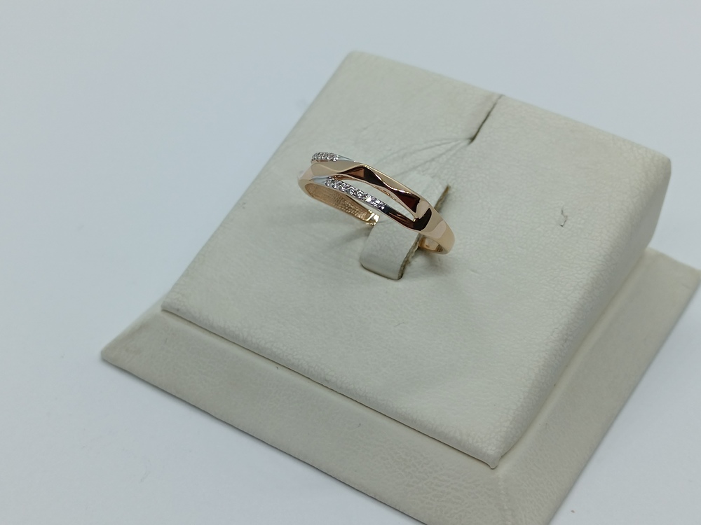 КОЛЬЦО С КАМНЯМИ (Au 585)