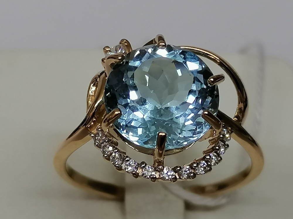 КОЛКМИ585 КОЛЬЦО С КАМНЯМИ (Au 585)