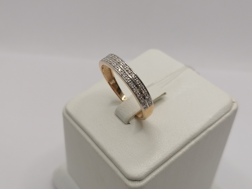 КОЛЬЦО С КАМНЯМИ (Au 585)