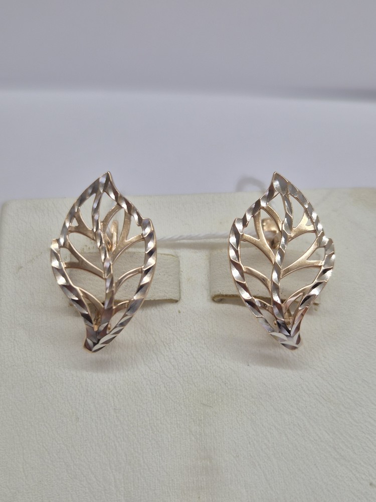 СБКМ585 СЕРЬГИ БЕЗ КАМНЯ (Au 585)