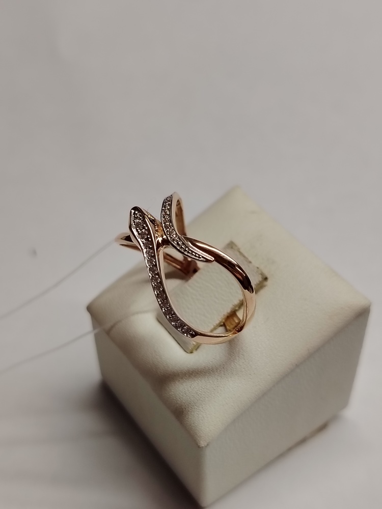 КОЛЬЦО С КАМНЯМИ (Au 585)