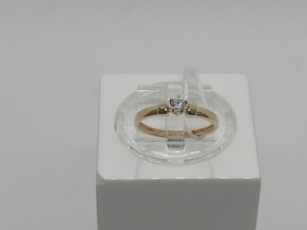 КОЛКМ585 КОЛЬЦО С КАМНЕМ (Au 585) КОЛКМ585 КОЛЬЦО С КАМНЕМ (Au 585)