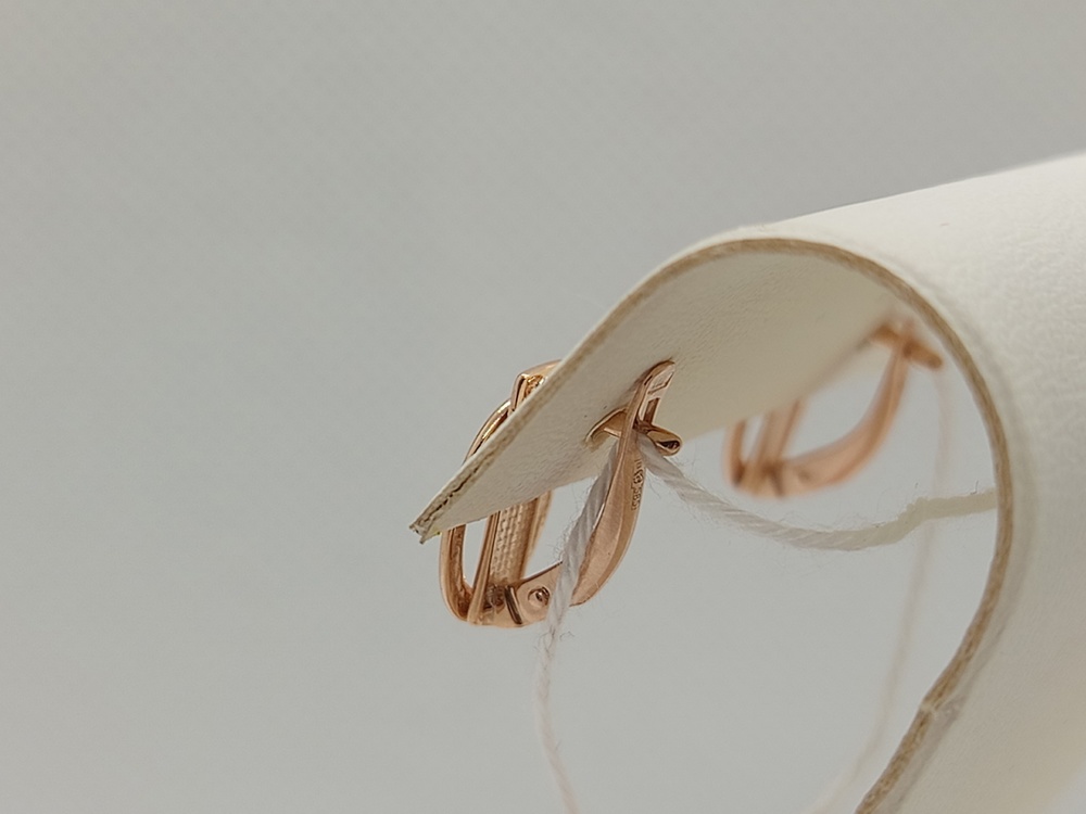 СБКМ585 СЕРЬГИ БЕЗ КАМНЯ (Au 585)