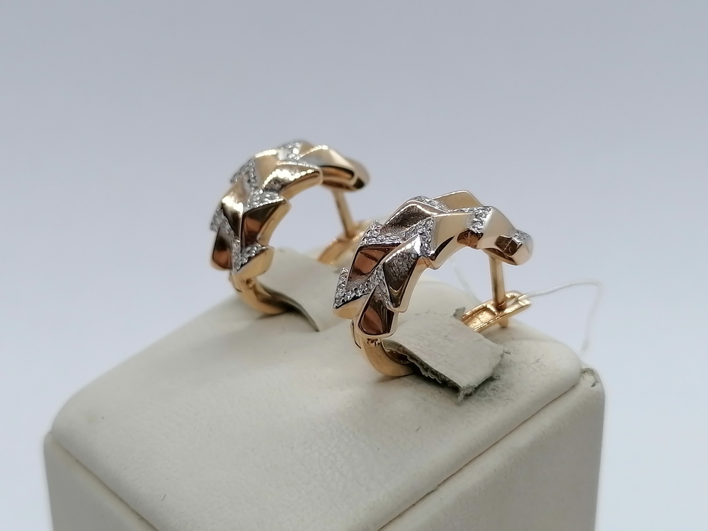 СЕРЬГИ С КАМНЯМИ (Au 585)