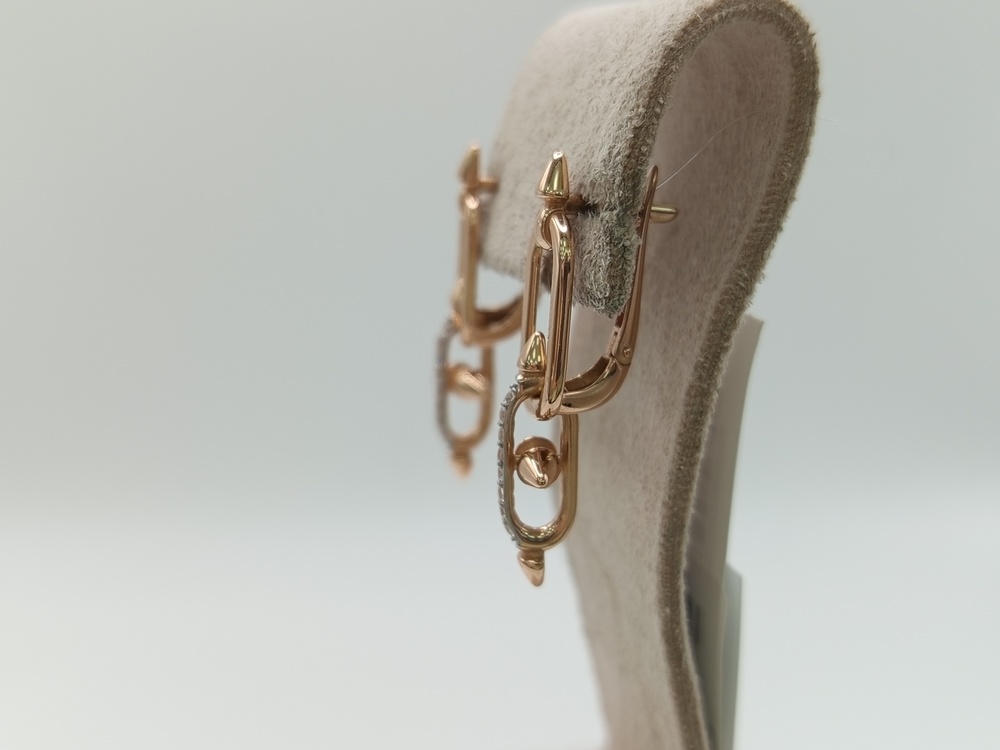 СЕРЬГИ С КАМНЯМИ (Au 585)