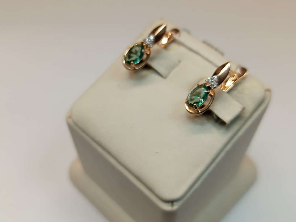 СЕРЬГИ С КАМНЯМИ (Au 585)