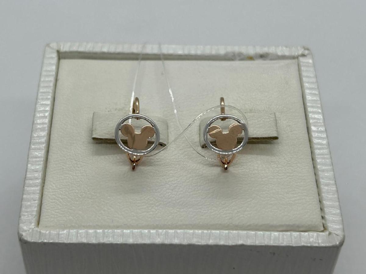 СЕРЬГИ ПЕТЕЛЬКА без камня (Au 585)