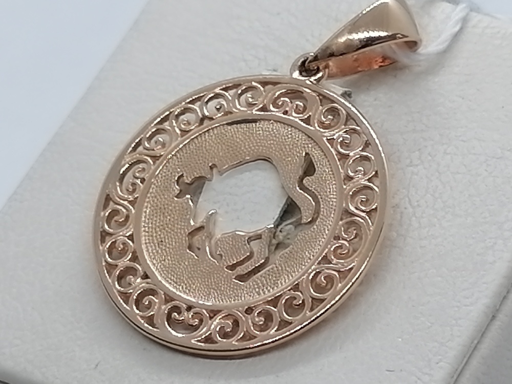 ПОДВЕСКА ЗНАК ЗОДИАКА ТЕЛЕЦ (Au 585)