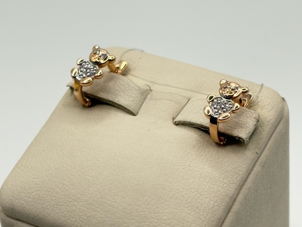 С13216740 СЕРЬГИ С КАМНЯМИ (Au 585)