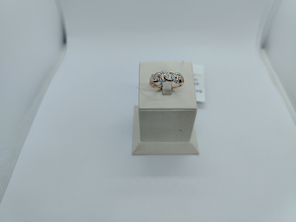 КОЛЬЦО С КАМНЯМИ (Au 585)