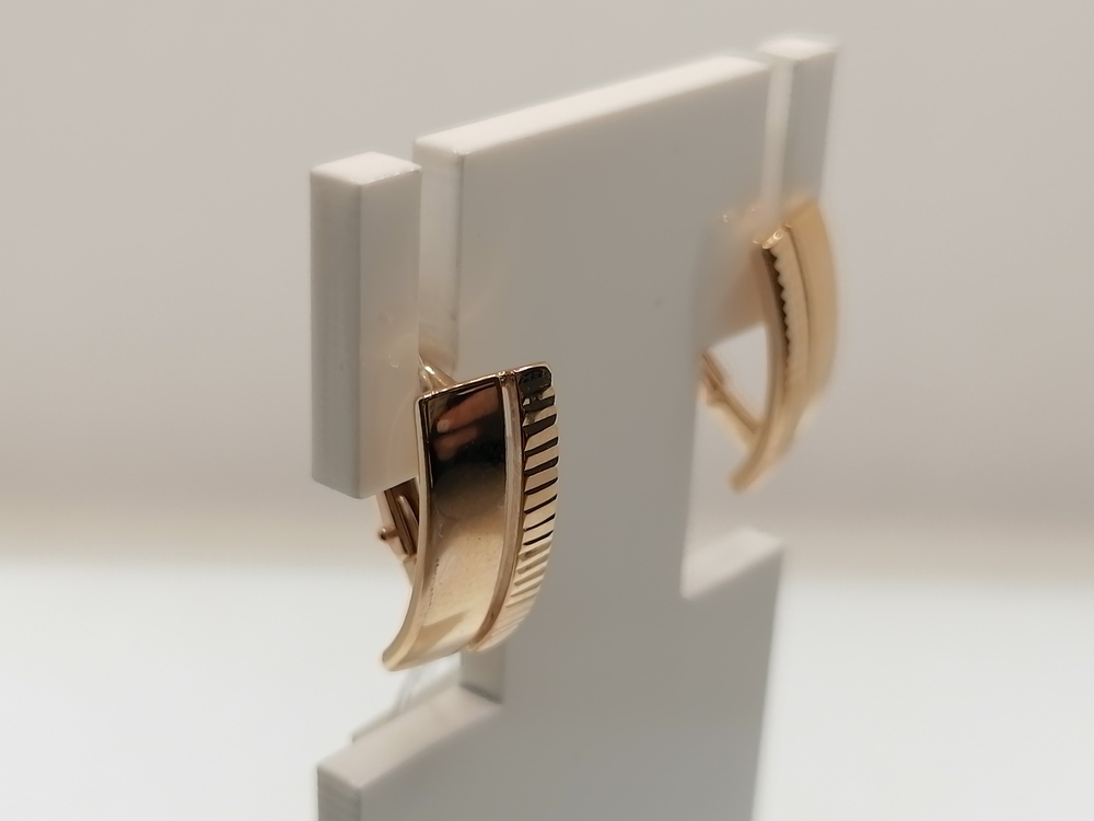 СЕРЬГИ БЕЗ КАМНЯ (Au 585)