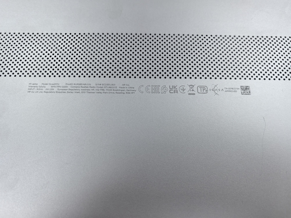 Ноутбук HP 15S-EQ2014UR; Ryzen 5-5500U, Radeon, 8 Гб, 512 GB, Нет