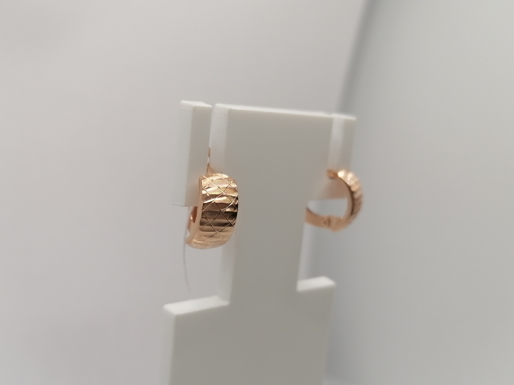 СЕРЬГИ БЕЗ КАМНЯ (Au 585)