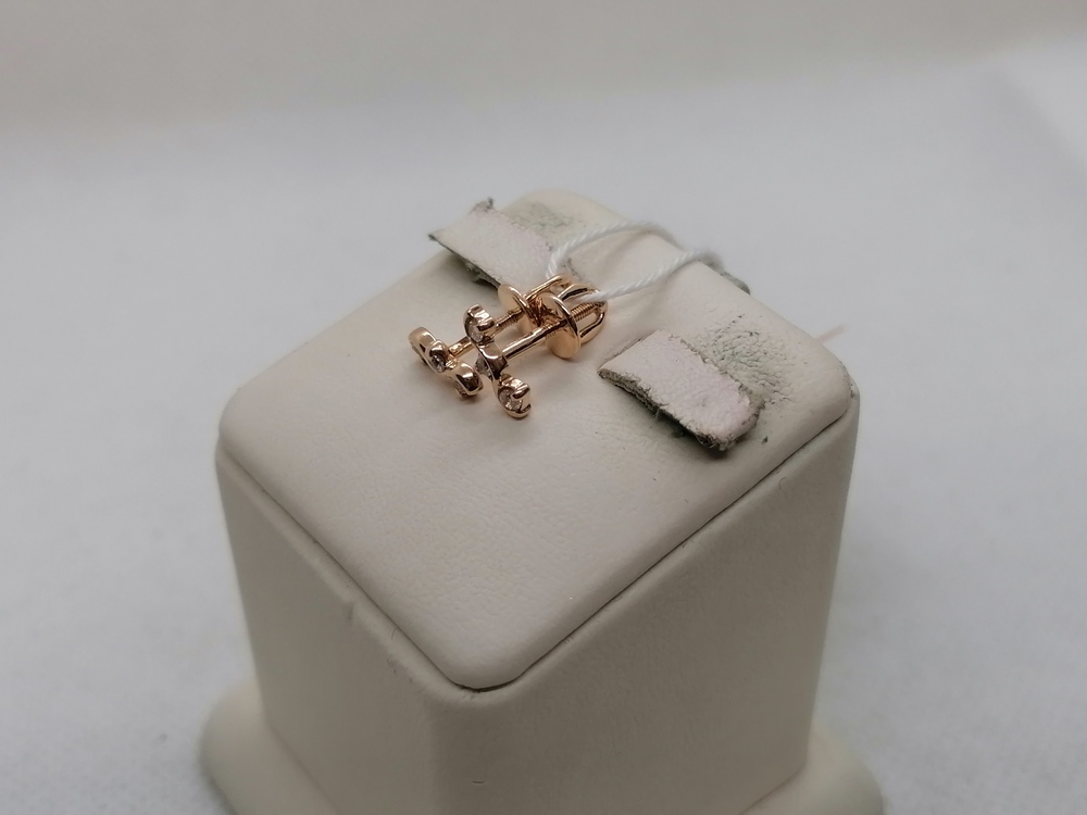 СПУС585 СЕРЬГИ ПУСЕТЫ (Au 585)