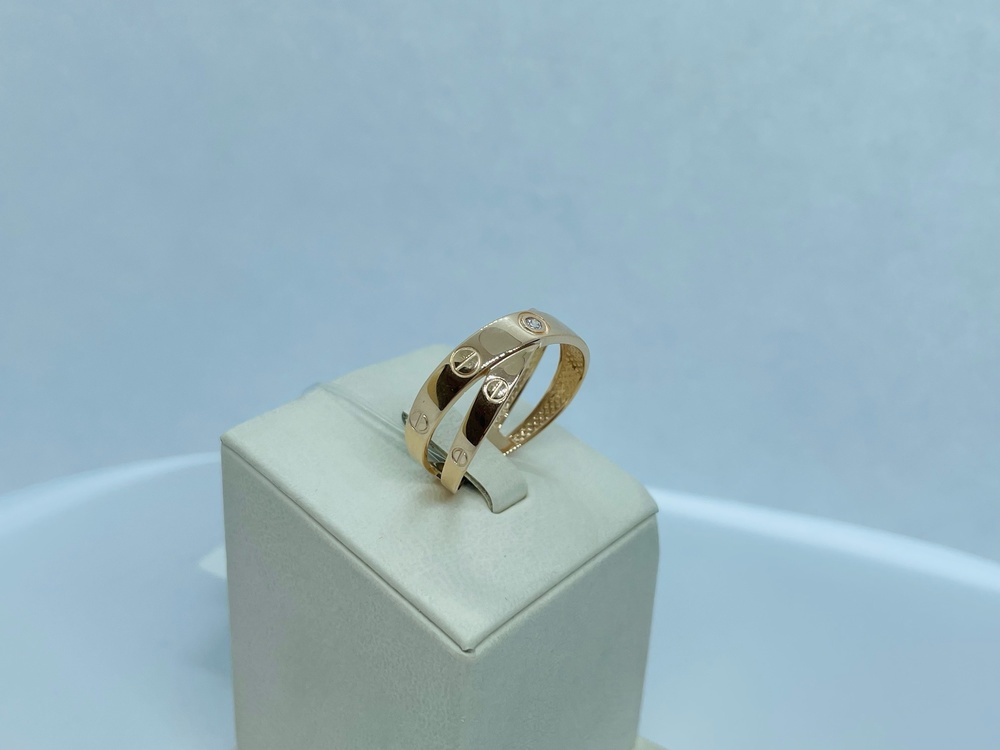 11049 КОЛЬЦО С КАМНЕМ (Au 585)