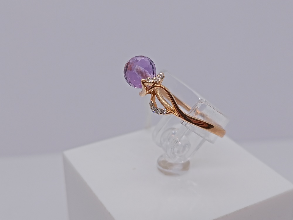 КОЛЬЦО С КАМНЯМИ (Au 585)