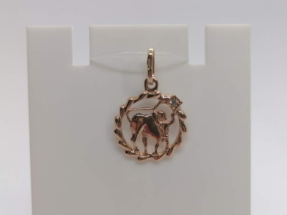 ПОДВЕСКА ЗНАК ЗОДИАКА ТЕЛЕЦ (Au 585)