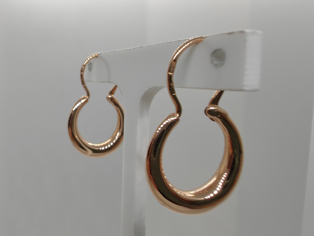 СБКМ585 СЕРЬГИ БЕЗ КАМНЯ (Au 585)