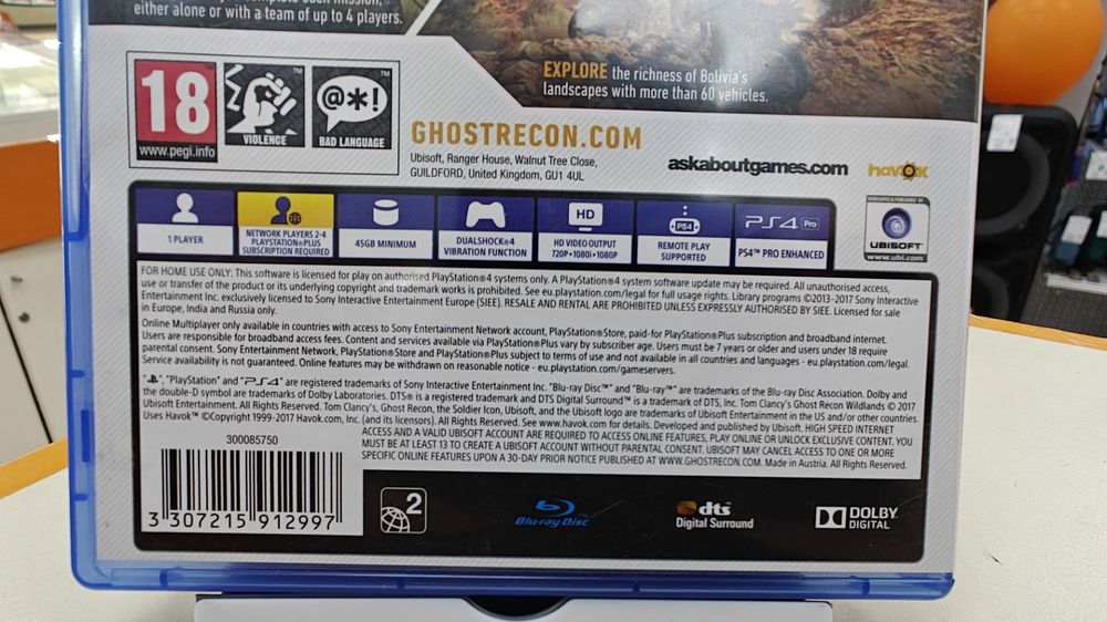 Игра Playstation 4 Tom Clancys Ghost Recon