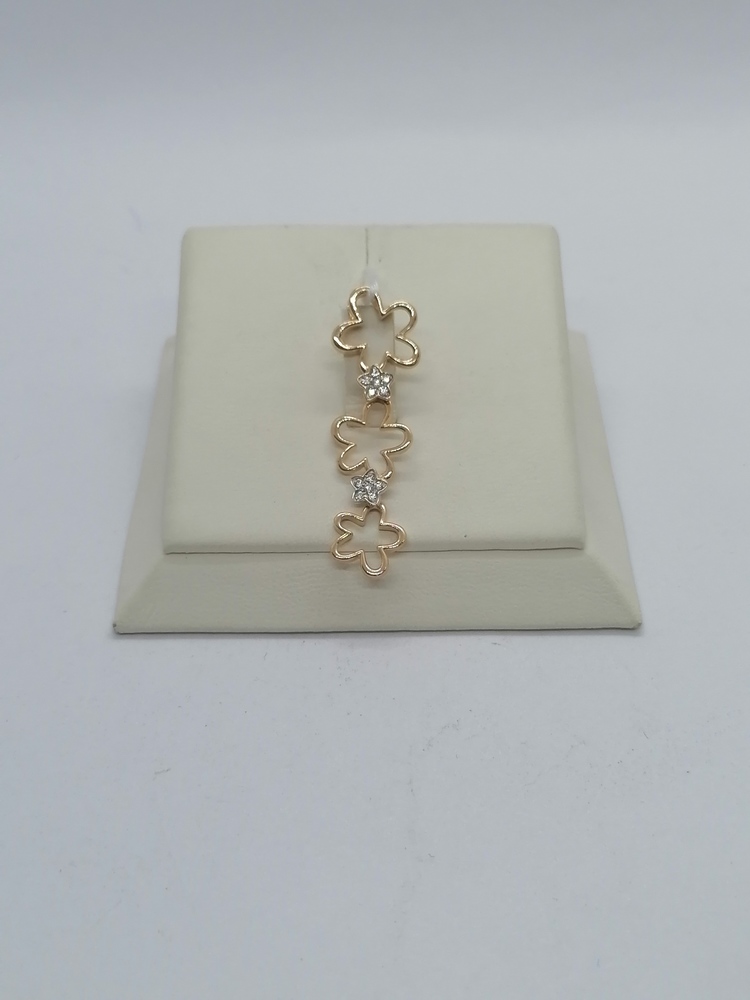 ПОДКМИ585 ПОДВЕСКА С КАМНЯМИ (Au 585) ПОДКМИ585 ПОДВЕСКА С КАМНЯМИ (Au 585)