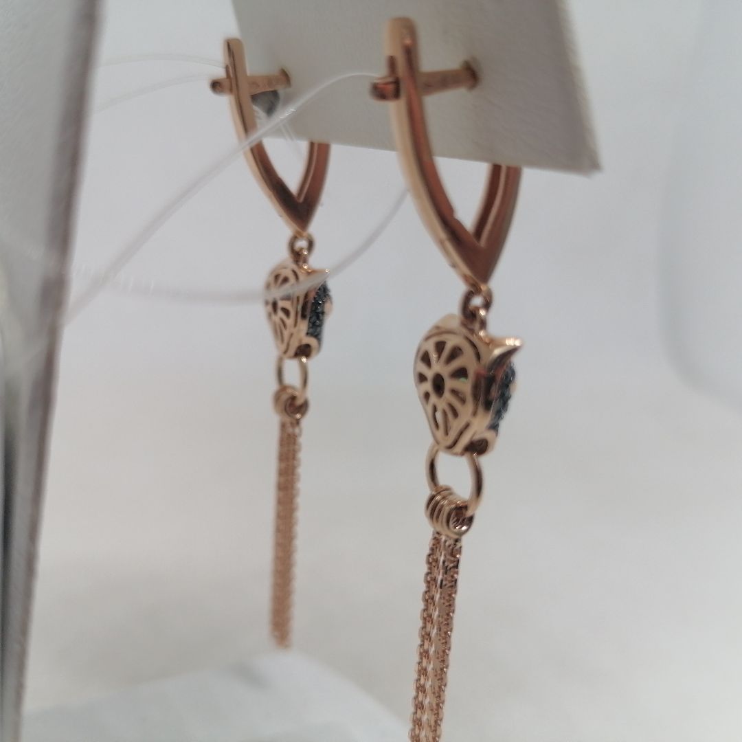 СЕРЬГИ С КАМНЯМИ (Au 585)