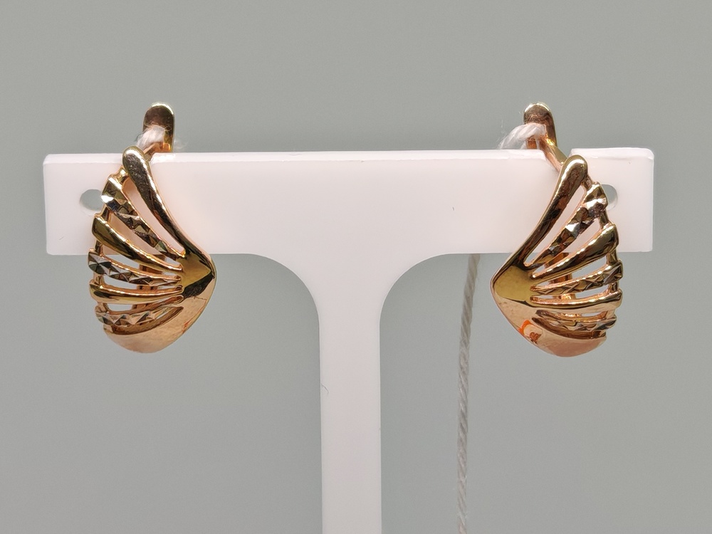 СЕРЬГИ БЕЗ КАМНЯ (Au 585)