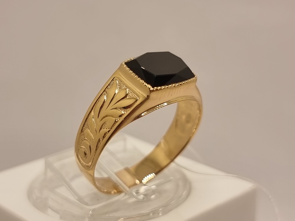 ПЕЧАТКА С КАМНЕМ (Au 585)