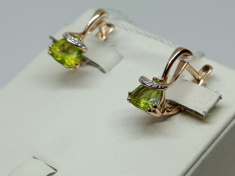 СЕРЬГИ С КАМНЯМИ (Au 585)