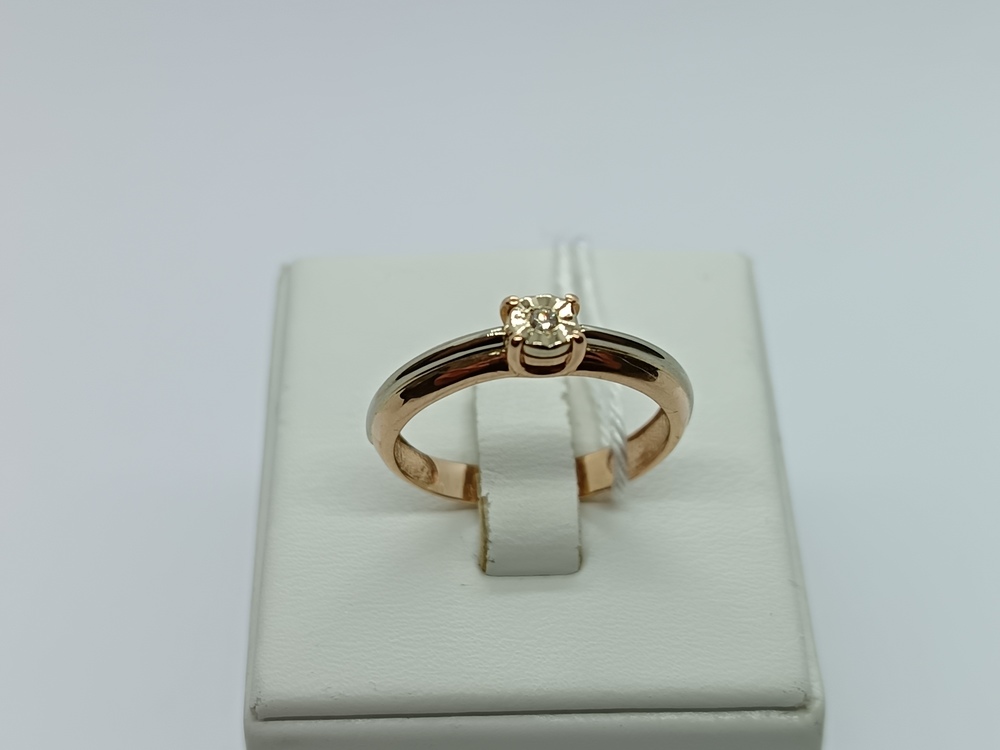 КОЛЬЦО БРИЛЛИАНТ Au 585