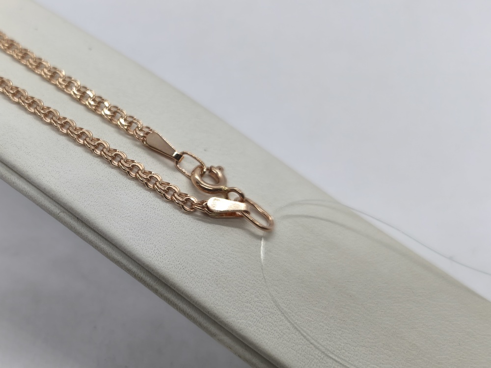 ЦЕПЬ ПУСТОТЕЛАЯ Бисмарк (Au 585)