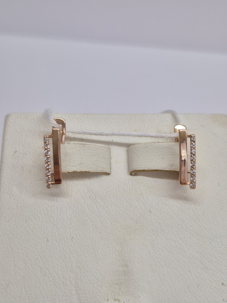 СКМИ585 СЕРЬГИ С КАМНЯМИ (Au 585)