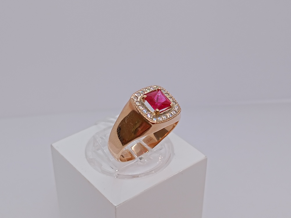 ПЕЧАТКА С КАМНЯМИ (Au 585)