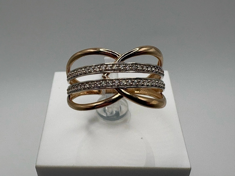 КОЛКМИ585 КОЛЬЦО С КАМНЯМИ (Au 585)