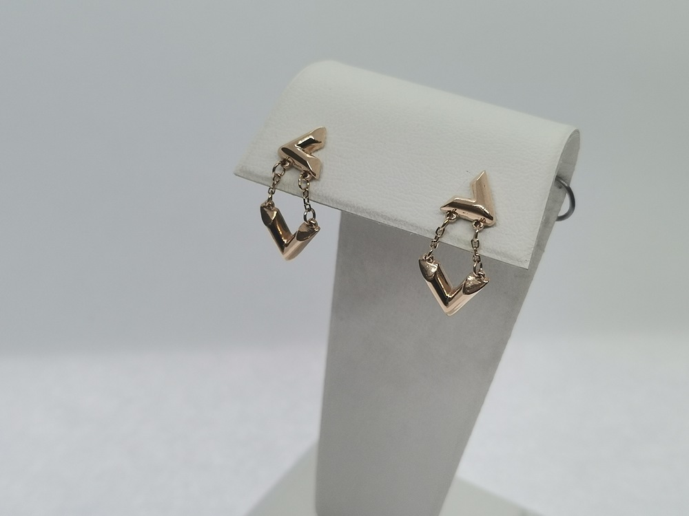 СЕРЬГИ ПУСЕТЫ без камня (Au 585)