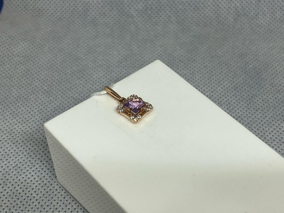 ПОДКМИ585 ПОДВЕСКА С КАМНЯМИ (Au 585)