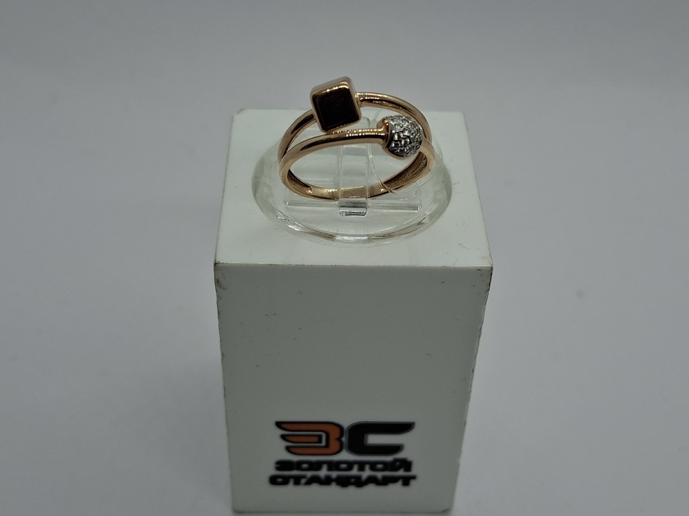 КОЛЬЦО С КАМНЯМИ (Au 585)