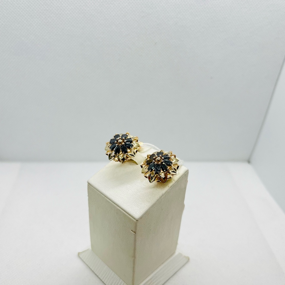 СКМИ585 СЕРЬГИ С КАМНЯМИ (Au 585)