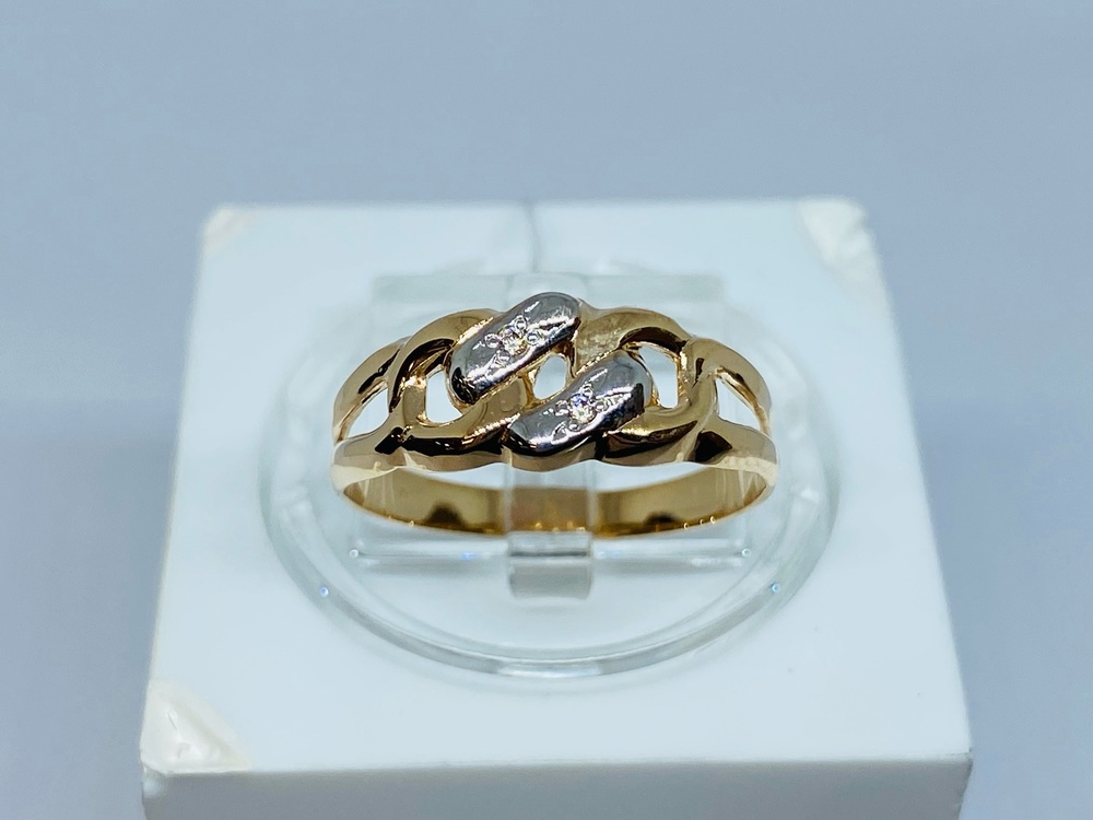 КОЛЬЦО С КАМНЯМИ (Au 585)